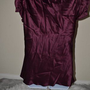 Satin Maroon top